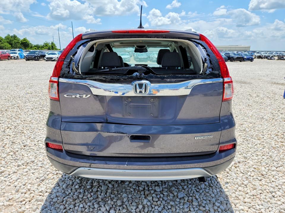 2016 Honda VIN 5J6RM3H93GL016485 COPART salvage auction — REAR END, Tx - Salvage Vehicle Title, sold $4,800 on 2026-07-02 (photo 6)