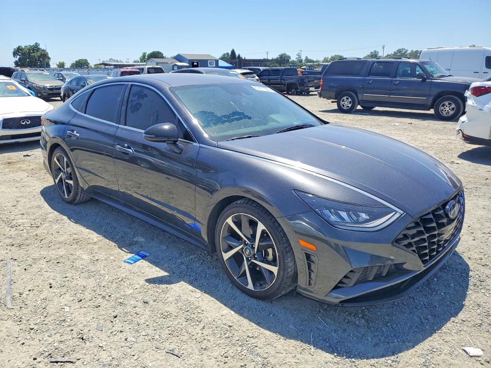 2021 Hyundai Sonata VIN 5NPEJ4J2XMH123162 COPART salvage auction — REAR END, CA - SALVAGE CERTIFICATE, sold $5,400 on 2026-07-21 (photo 4)