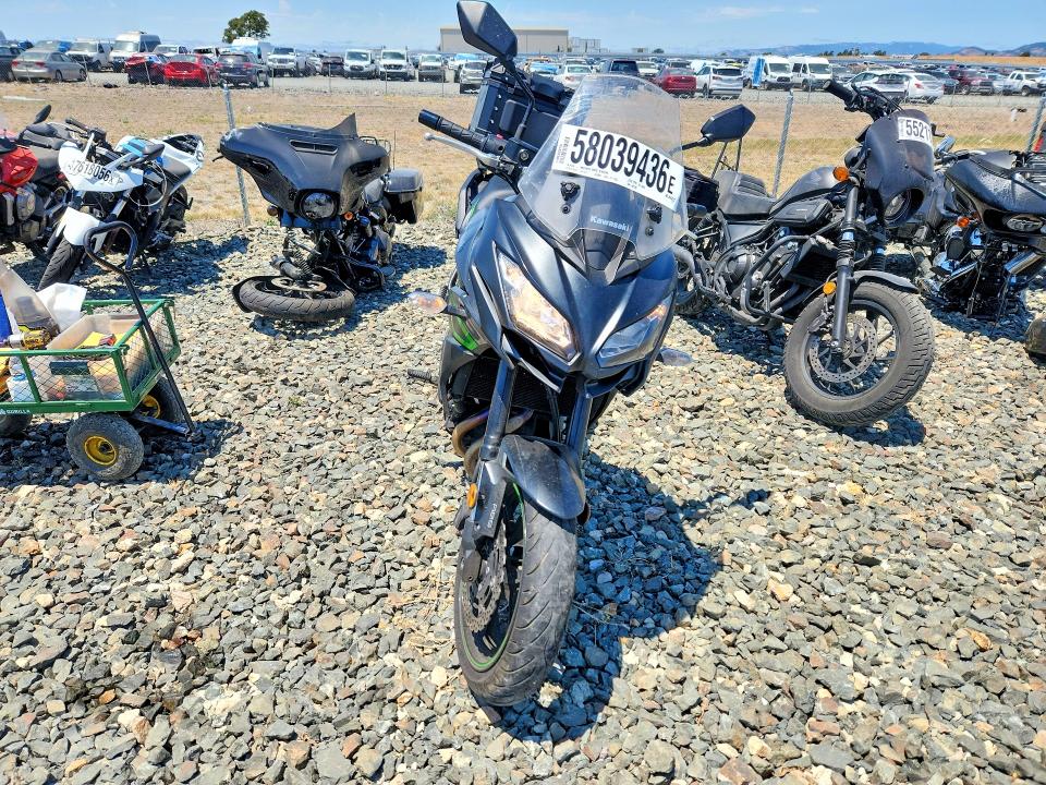 2019 Kawasaki Kle650 VIN JKALEEF12KDA31285 COPART salvage auction — SIDE, CA - SALVAGE CERTIFICATE, sold $1,600 on 2026-07-02 (photo 2)