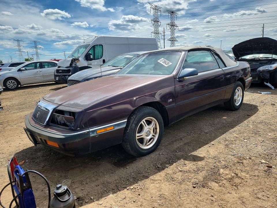 1991 Chrysler Lebaron VIN 1C3XJ4536MG100515 — COPART salvage auction photo