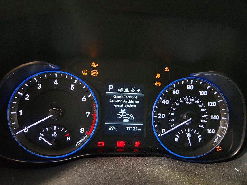 2020 Hyundai Kona VIN KM8K12AA7LU573026 COPART salvage auction — FRONT END, Oh - Cert Of Title-Salvage, sold $1,050 on 2026-07-31 (photo 8)