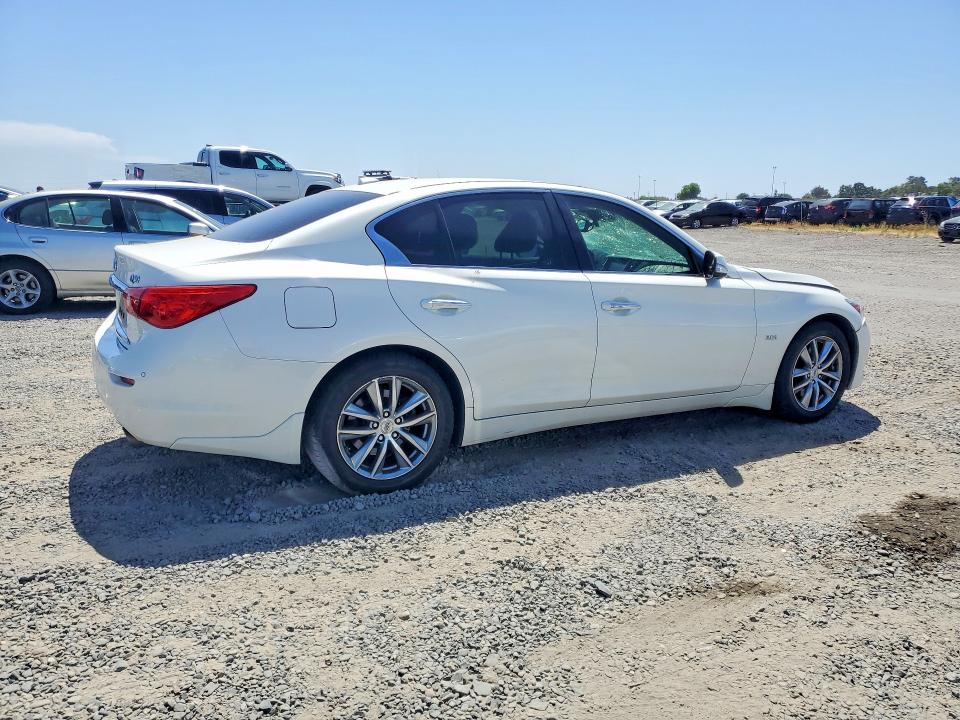 2016 Infiniti Q50 VIN JN1EV7AR3GM345073 COPART salvage auction — VANDALISM, Ca - Salvage Certificate, sold $2,050 on 2026-07-14 (photo 3)