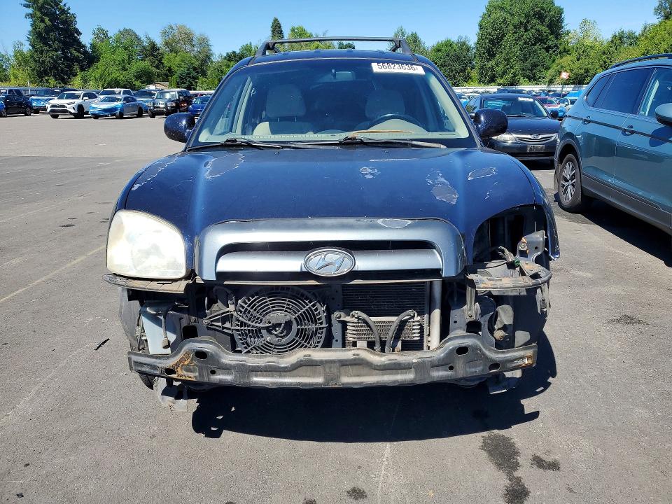 2005 Hyundai Santa fe VIN KM8SC13DX5U908827 COPART salvage auction — FRONT END, Or - Salvage Title Certificate, sold $425 on 2026-07-27 (photo 5)
