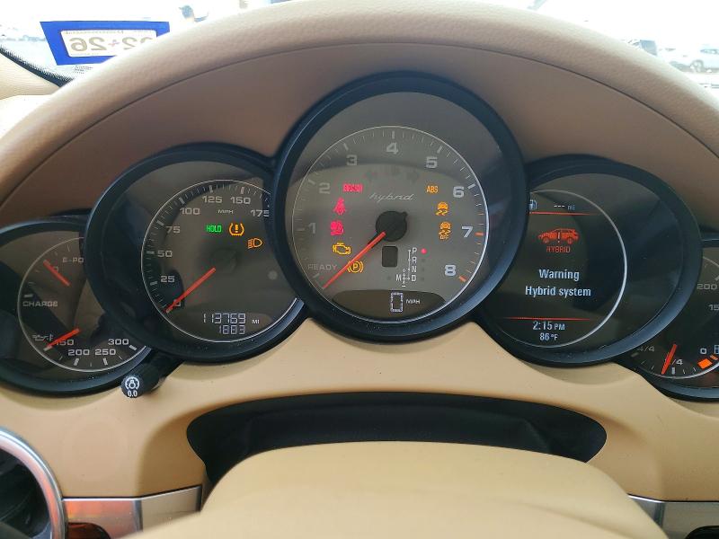 2012 Porsche Cayenne VIN WP1AE2A26CLA92332 COPART salvage auction — FRONT END, Tx - Certificate Of Title, sold $825 on 2026-07-07 (photo 9)