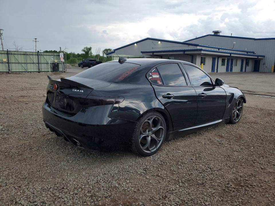 2019 Alfa romeo Giulia VIN ZARFANBN4K7608200 COPART salvage auction — VANDALISM, Ny - Mv-907A Salvage Certificate, sold $650 on 2026-07-27 (photo 3)
