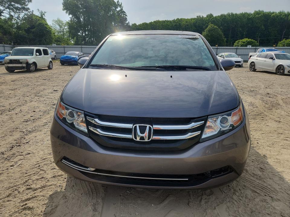 2014 Honda Odyssey VIN 5FNRL5H60EB036901 COPART salvage auction — FRONT END, Wv - Certificate Of Title (P), sold $1,400 on 2026-07-04 (photo 5)