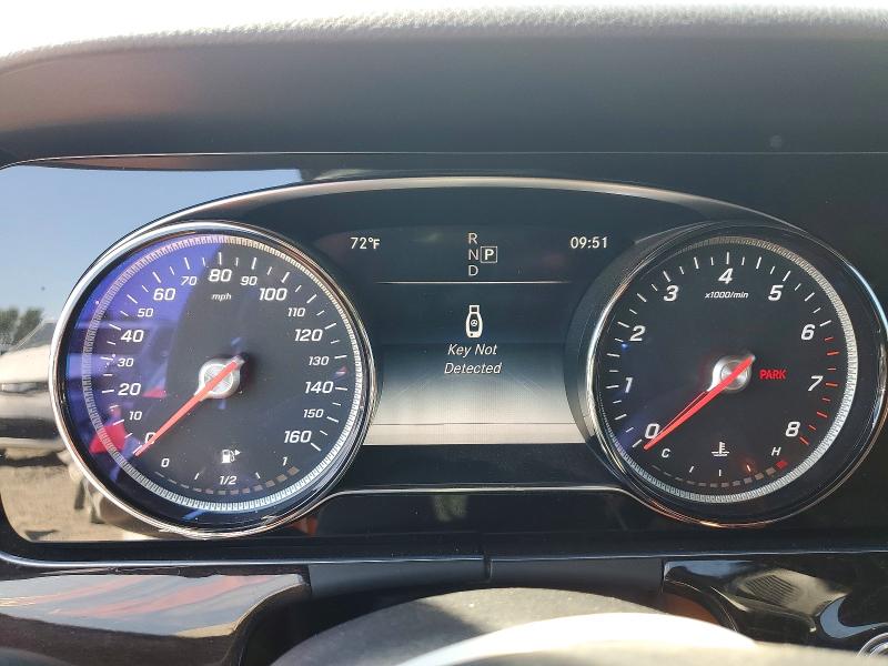 2018 Mercedes-benz E-class VIN WDD1K6FBXJF029780 COPART salvage auction — REAR END, Ca - Salvage Certificate, sold $6,000 on 2026-07-02 (photo 9)