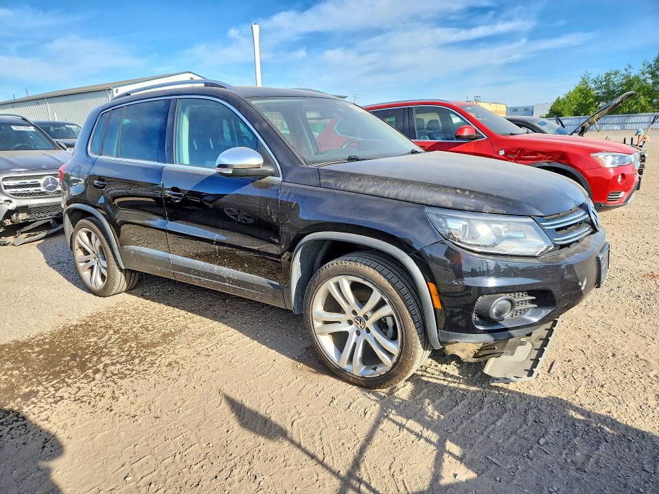 2012 Volkswagen Tiguan VIN WVGBV7AX3CW583921 COPART salvage auction — FRONT END, ON - PERMIT SALVAGE, sold $1,050 on 2026-08-13 (photo 4)