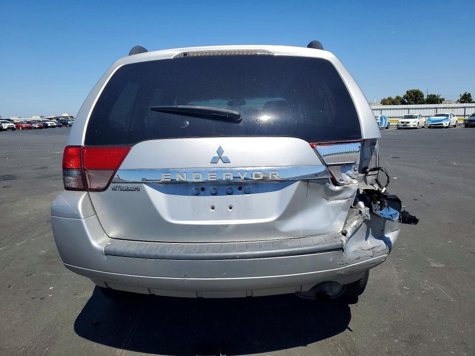 2011 Mitsubishi Endeavor VIN 4A4JN2AS5BE031521 COPART salvage auction — REAR END, CA - DIS/DLR/EXP APP FOR DUP CLEAN, sold $175 on 2026-07-27 (photo 6)