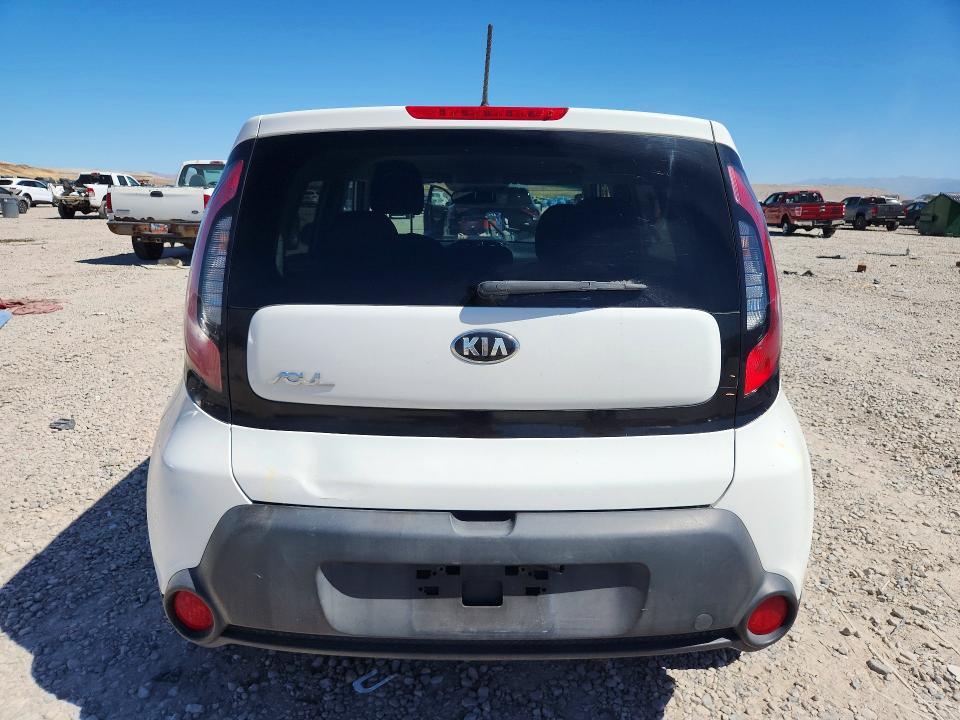 2015 Kia Soul VIN KNDJN2A24F7793479 COPART salvage auction — VANDALISM, Ut - Salvage Certificate, sold $1,200 on 2026-07-31 (photo 6)
