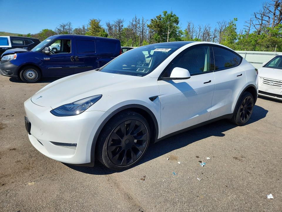 2023 Tesla Model y VIN 7SAYGDEE8PA078922 COPART salvage auction — FRONT END, Ny - Mv-907A Salvage Certificate, sold $11,900 on 2026-07-08 (photo 1)