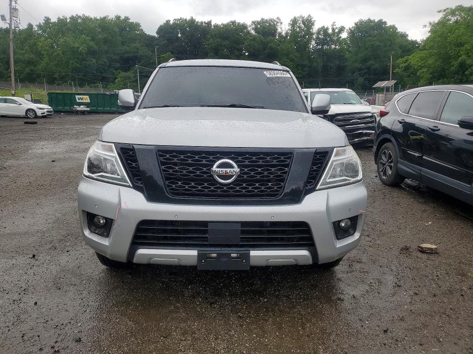 2017 Nissan Armada VIN JN8AY2ND4H9006254 COPART salvage auction — REAR END, Md - Cert Of Salvage > 75% Damage, sold $125 on 2026-07-28 (photo 5)