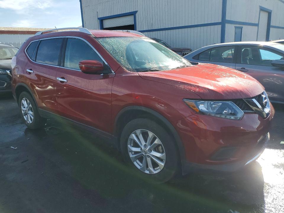 2016 Nissan Rogue VIN KNMAT2MT9GP727165 COPART salvage auction — MINOR DENT/SCRATCHES, Nv - Certificate Of Title, sold $6,800 on 2026-07-02 (photo 4)