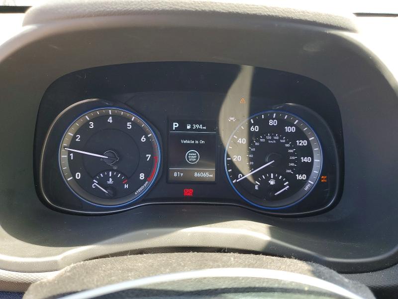 2020 Hyundai Kona VIN KM8K2CAA5LU572282 COPART salvage auction — REAR END, Ca - Salvage Certificate, sold $3,650 on 2026-07-14 (photo 9)