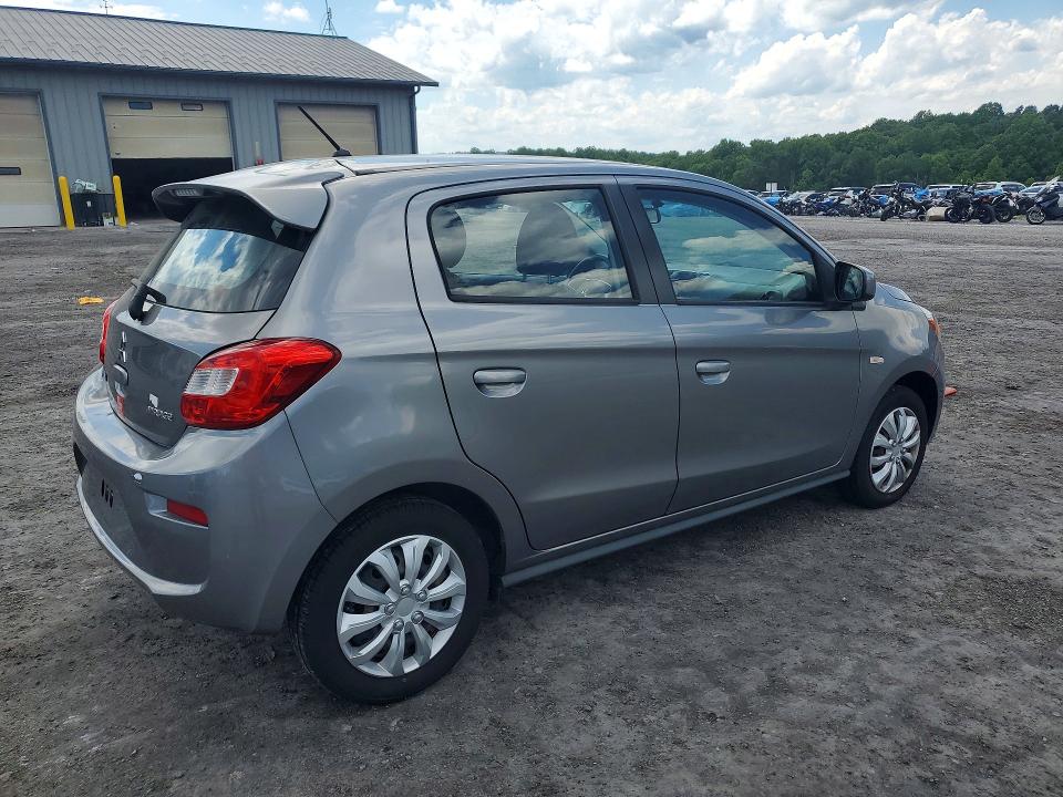 2017 Mitsubishi Mirage VIN ML32A3HJ1HH011593 COPART salvage auction — MINOR DENT/SCRATCHES, Pa - Cert Of Title, sold $950 on 2026-07-09 (photo 3)