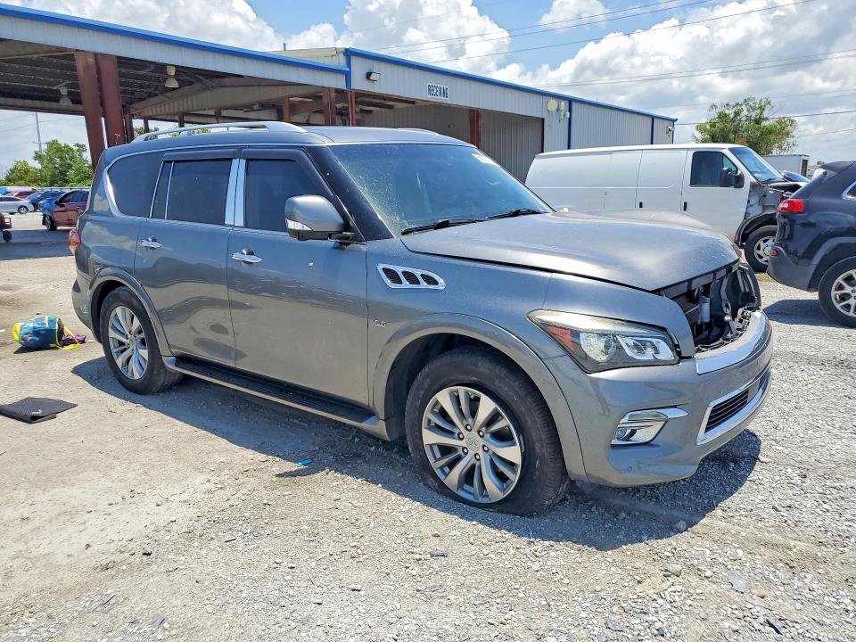 2017 Infiniti Qx80 VIN JN8AZ2NE9H9156981 COPART salvage auction — SIDE, Fl - Cert Of Title Slvg Rebuildable, sold $2,600 on 2026-07-14 (photo 4)