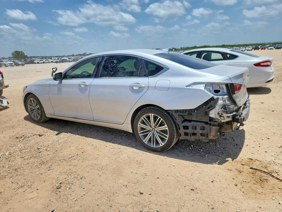 2018 Genesis G80 VIN KMHGN4JEXJU227218 COPART salvage auction — REAR END, Tx - Salvage Vehicle Title, sold $4,200 on 2026-07-02 (photo 2)