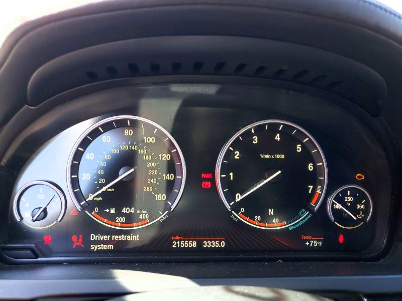 2011 BMW 7 series VIN WBAKB4C52BC574261 COPART salvage auction — VANDALISM, CA - SALVAGE CERTIFICATE, sold $100 on 2026-07-07 (photo 9)