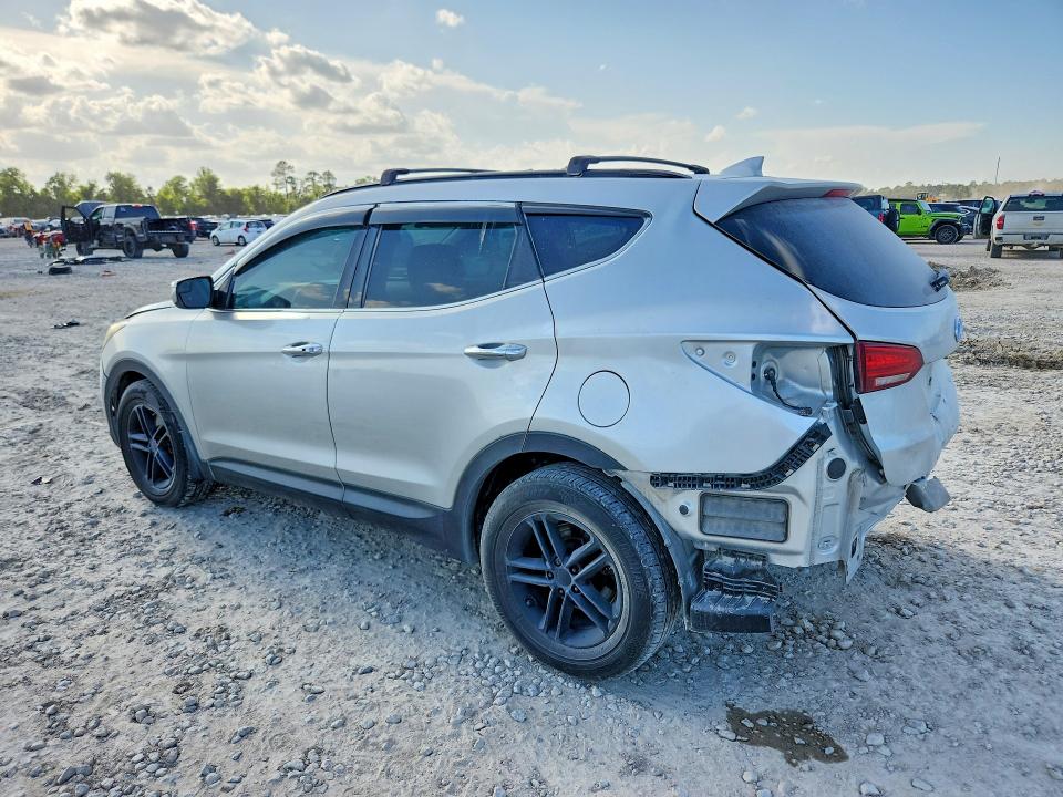 2018 Hyundai Santa fe VIN 5XYZU3LB8JG521392 COPART salvage auction — REAR END, Tx - Salvage Vehicle Title, sold $3,300 on 2026-07-31 (photo 2)