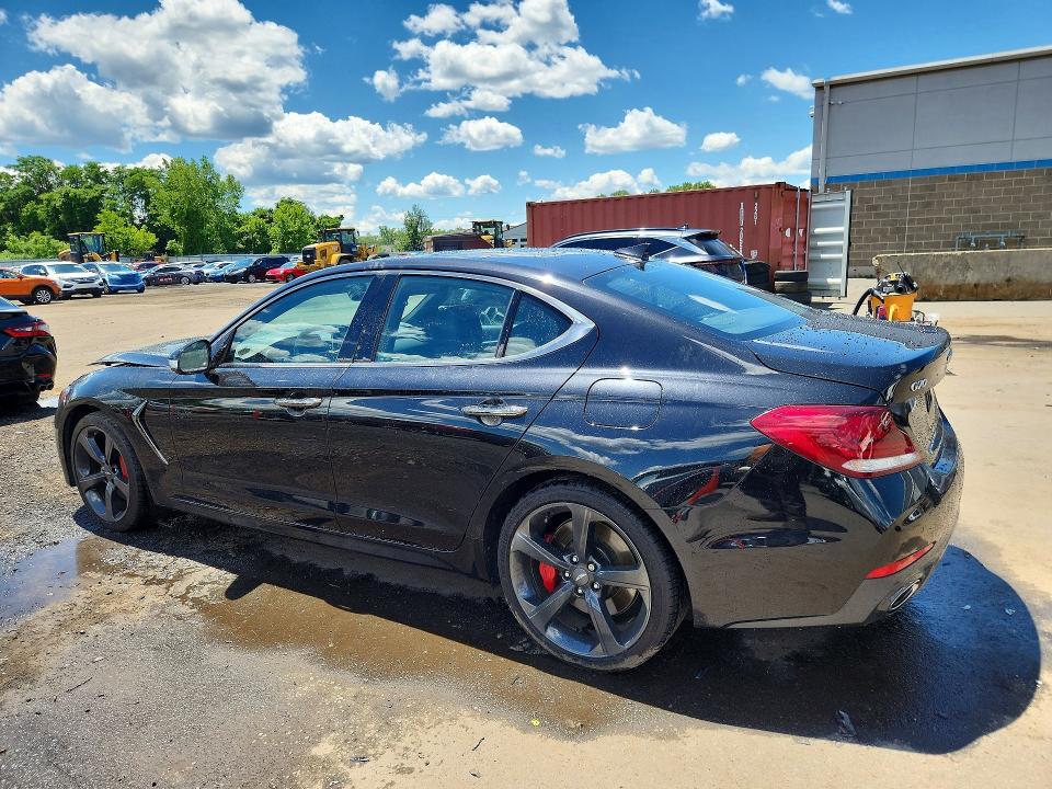 2019 Genesis G70 VIN KMTG34LE8KU014665 COPART salvage auction — FRONT END, Ct - Cert Of Title-Salvage, sold $6,200 on 2026-07-07 (photo 2)