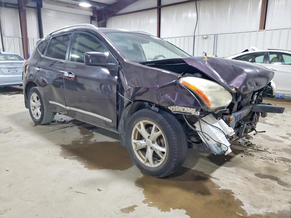 2011 Nissan Rogue VIN JN8AS5MV0BW311837 COPART salvage auction — FRONT END, Pa - Certificate Of Salvage, sold $425 on 2026-07-22 (photo 4)