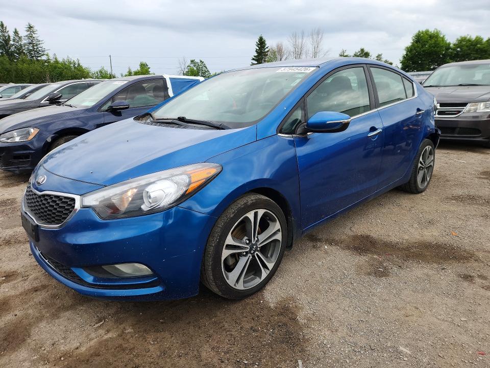 2014 Kia Forte VIN KNAFX4A80E5176071 COPART salvage auction — REAR END, ON - PERMIT NO BRAND - UNFIT, sold $725 on 2026-07-28 (photo 1)