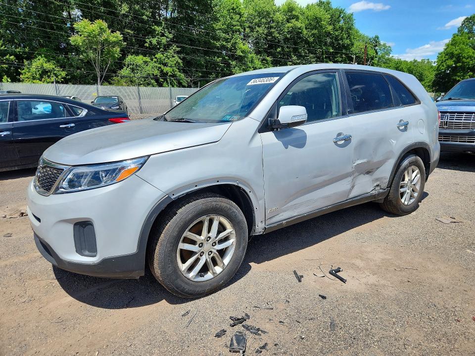 2015 Kia Sorento VIN 5XYKT3A6XFG601732 COPART salvage auction — SIDE, Pa - Certificate Of Salvage, sold $1,600 on 2026-07-08 (photo 1)