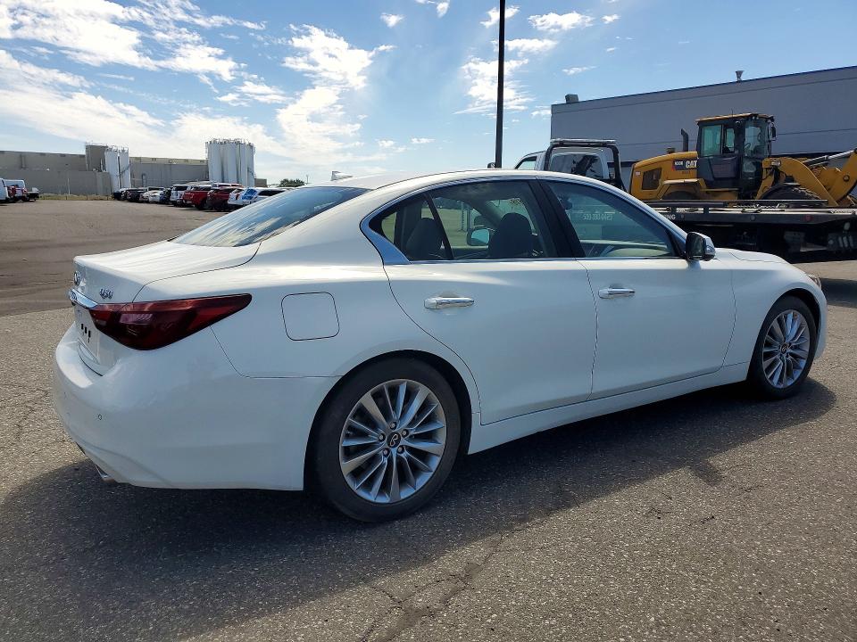 2021 Infiniti VIN JN1EV7BPXMM706162 COPART salvage auction — FRAME DAMAGE, Ca - Certificate Of Title, sold $8,500 on 2026-07-31 (photo 3)