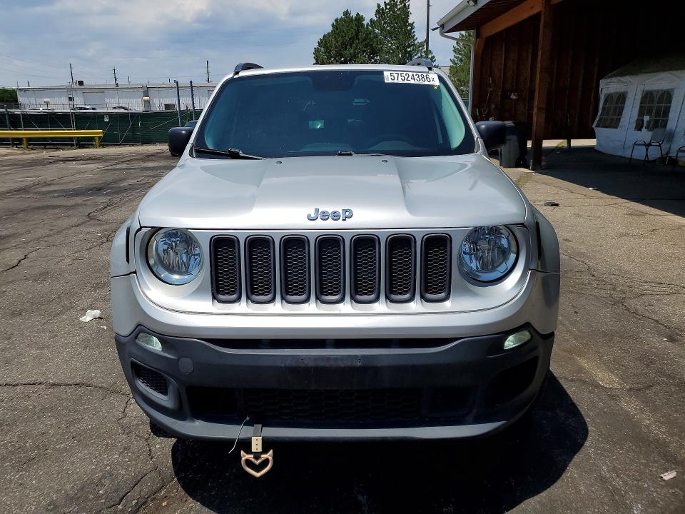2016 Jeep VIN ZACCJBAT5GPC89511 COPART salvage auction — REAR END, Co - Public - Salvage Title, sold $1,450 on 2026-07-16 (photo 5)