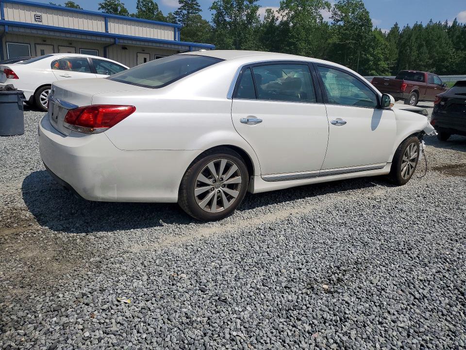 2011 Toyota Avalon VIN 4T1BK3DB4BU391953 COPART salvage auction — FRONT END, Nc - Salvage Certificate Of Title, sold $2,750 on 2026-07-30 (photo 3)