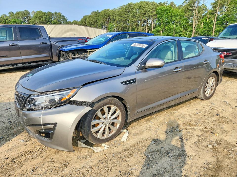 2014 Kia Optima VIN 5XXGN4A71EG304804 COPART salvage auction — FRONT END, Md - Cert Of Salvage > 75% Damage, sold $400 on 2026-07-07 (photo 1)