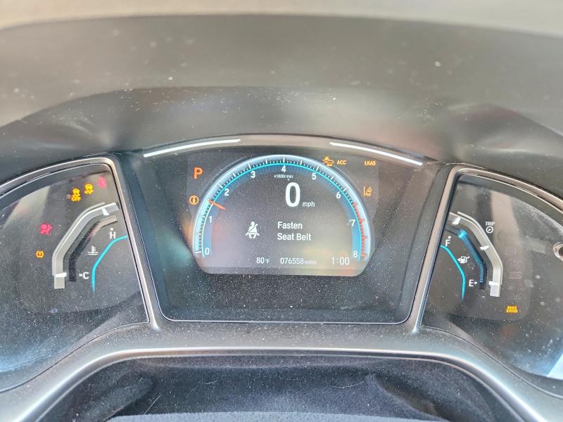 2019 Honda Civic VIN SHHFK7H60KU403758 COPART salvage auction — FRONT END, Ca - Salvage Certificate, sold $4,600 on 2026-07-24 (photo 9)