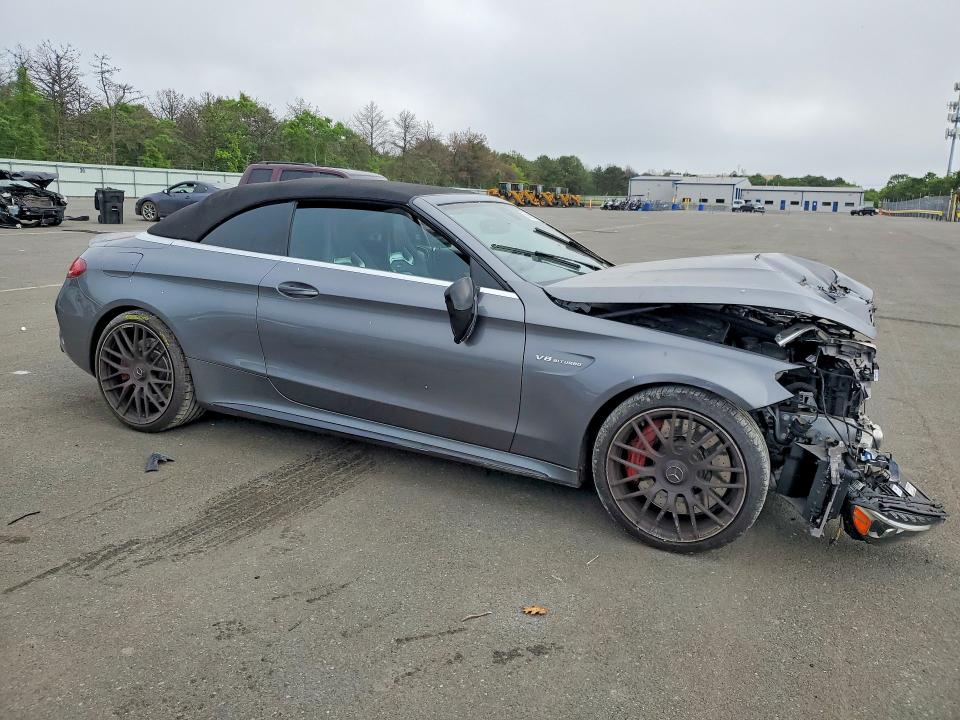 2017 Mercedes-benz C-klasse amg VIN WDDWK8HB5HF491706 COPART salvage auction — FRONT END, Ny - Mv-907A Salvage Certificate, sold $9,200 on 2026-08-07 (photo 4)