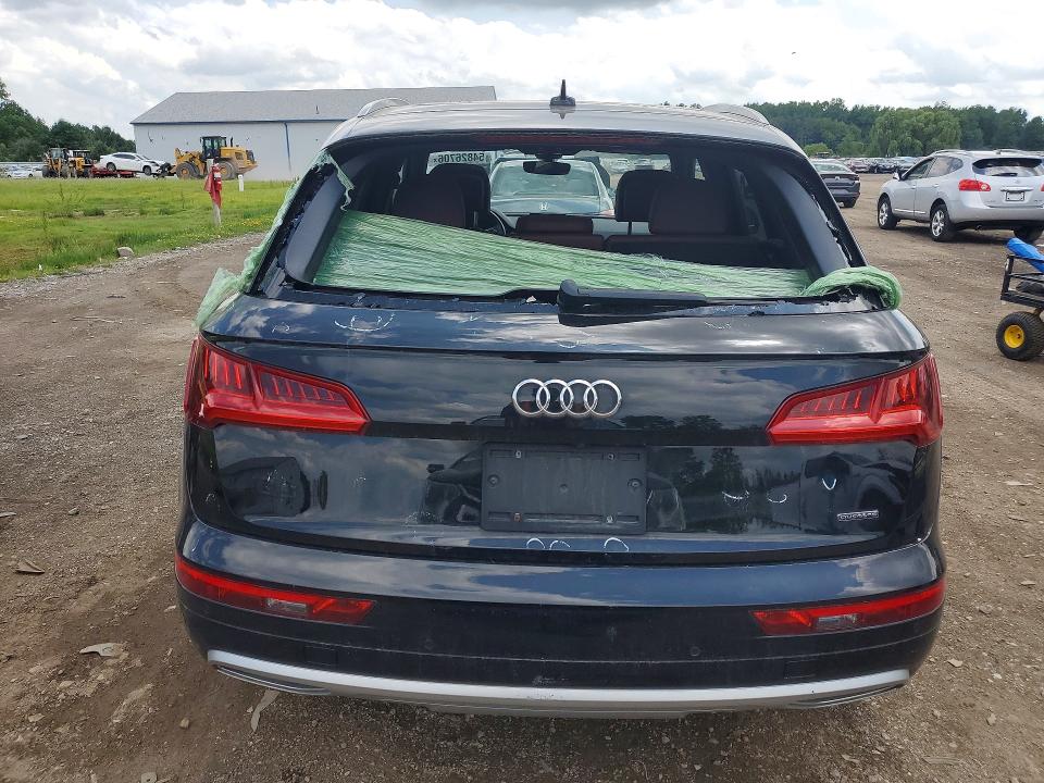 2020 Audi Q5 VIN WA1ANAFY2L2026269 COPART salvage auction — HAIL, Oh - Cert Of Title-Salvage, sold $7,300 on 2026-07-09 (photo 6)