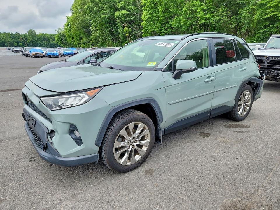 2019 Toyota Rav 4 VIN JTMA1RFV6KD014053 COPART salvage auction — REAR END, Nj - Cert Of Title-Salvage, sold $8,200 on 2026-07-28 (photo 1)