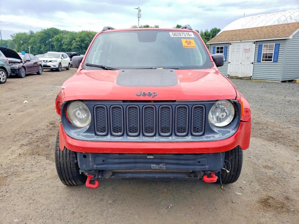 2018 Jeep Renegade VIN ZACCJBCB9JPG72587 COPART salvage auction — FRONT END, Ct - Certificate Of Title, sold $2,950 on 2026-07-31 (photo 5)
