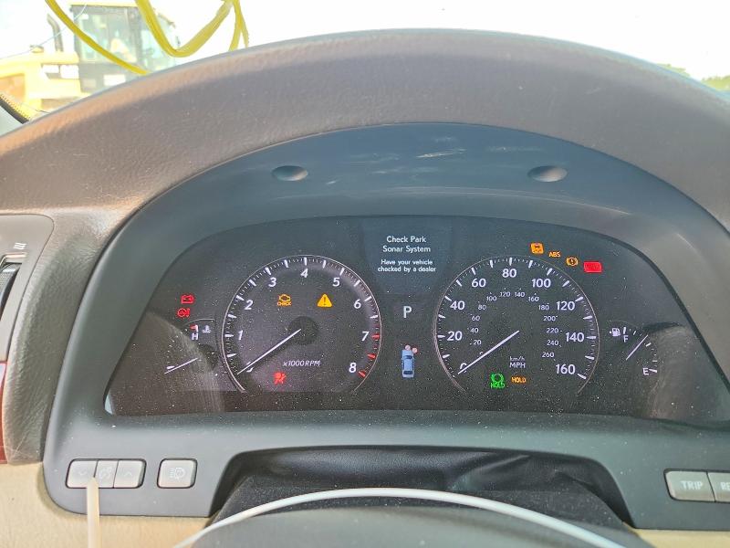 2007 Lexus Ls 460 VIN JTHGL46F675006163 COPART salvage auction — FRONT END, OK - CERT OF TITLE-SALVAGE, sold $575 on 2026-07-16 (photo 9)