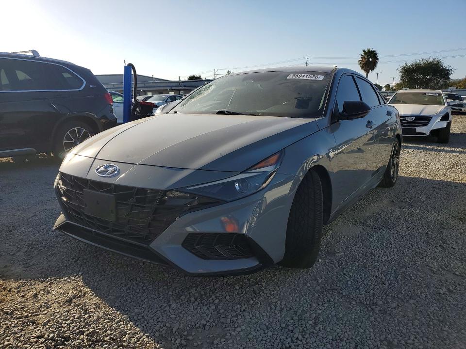 2023 Hyundai Elantra VIN KMHLR4AF6PU443765 COPART salvage auction — SIDE, CA - SALVAGE CERTIFICATE, sold $4,100 on 2026-07-28 (photo 1)