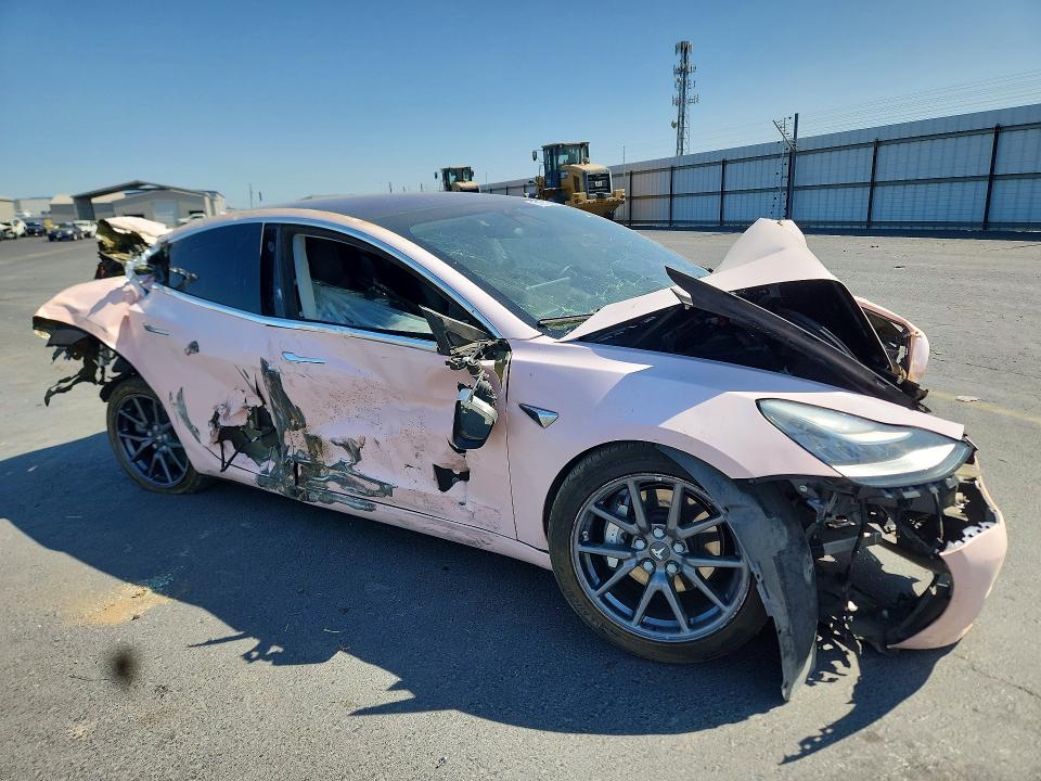 2018 Tesla Model 3 VIN 5YJ3E1EAXJF158631 COPART salvage auction — FRONT END, Ca - Salvage Certificate, sold $725 on 2026-07-13 (photo 4)