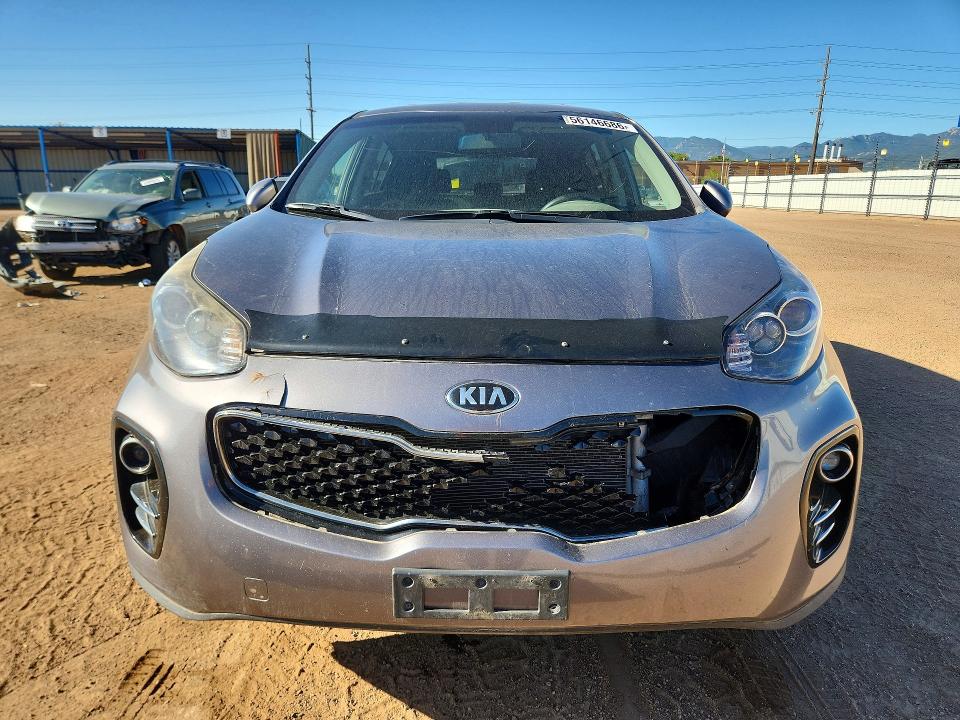 2017 Kia Sportage VIN KNDPMCACXH7155431 COPART salvage auction — FRONT END, Co - Salvage Title, sold $3,200 on 2026-07-20 (photo 5)