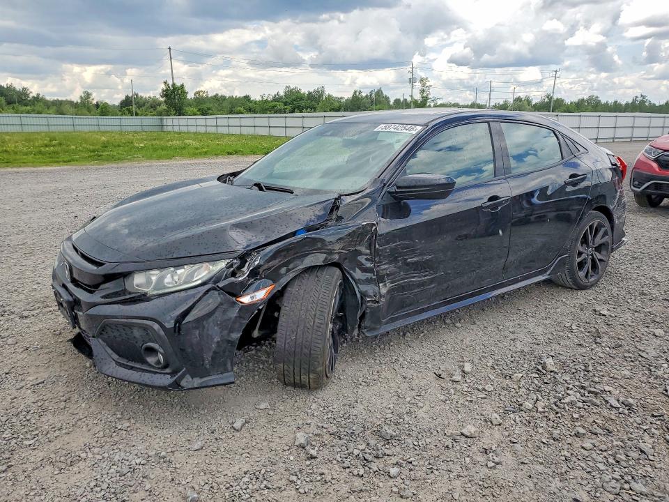 2017 Honda Civic VIN SHHFK7H43HU306853 COPART salvage auction — FRONT END, On - Permit Salvage, sold $2,100 on 2026-07-14 (photo 1)