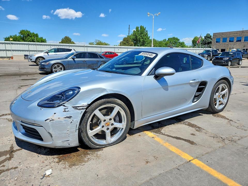 2018 Porsche Cayman VIN WP0AA2A85JK261146 COPART salvage auction — FRONT END, Co - Public - Salvage Title, sold $28,750 on 2026-07-20 (photo 1)