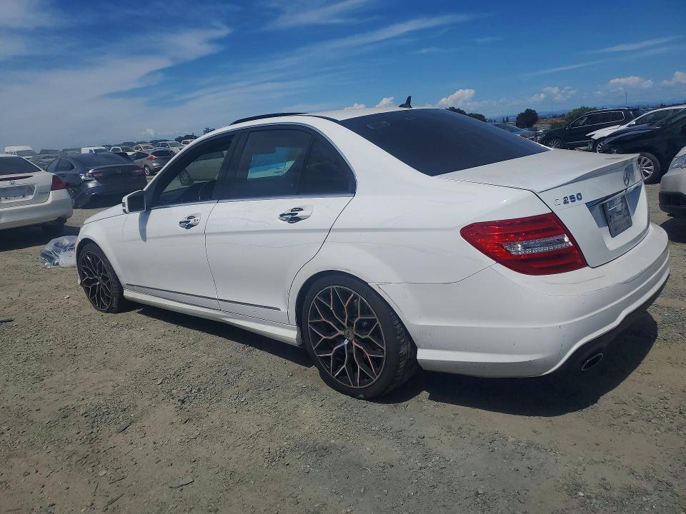 2013 Mercedes-benz C class VIN WDDGF4HB6DR271338 COPART salvage auction — FRONT END, Ca - Salvage Certificate, sold $950 on 2026-08-06 (photo 2)