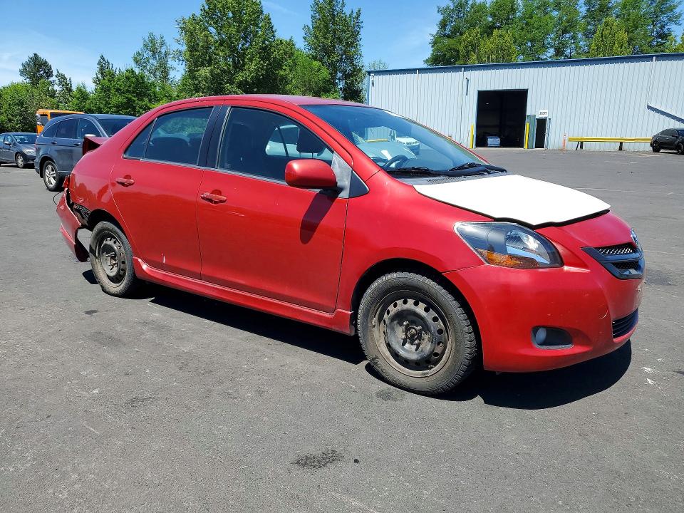 2007 Toyota Yaris VIN JTDBT903771178765 COPART salvage auction — REAR END, Or - Salvage Title Certificate, sold $200 on 2026-07-22 (photo 4)