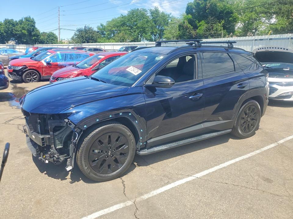 2024 Hyundai Tucson VIN KM8JF3DE5RU308714 COPART salvage auction — FRONT END, Oh - Cert Of Title-Salvage, sold $6,900 on 2026-07-08 (photo 1)