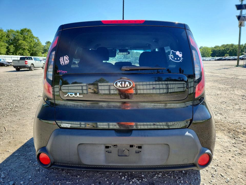 2016 Kia Soul VIN KNDJN2A26G7276184 COPART salvage auction — WATER/FLOOD, Ga - Cert Of Title-Flood Salvage, sold $400 on 2026-07-21 (photo 6)
