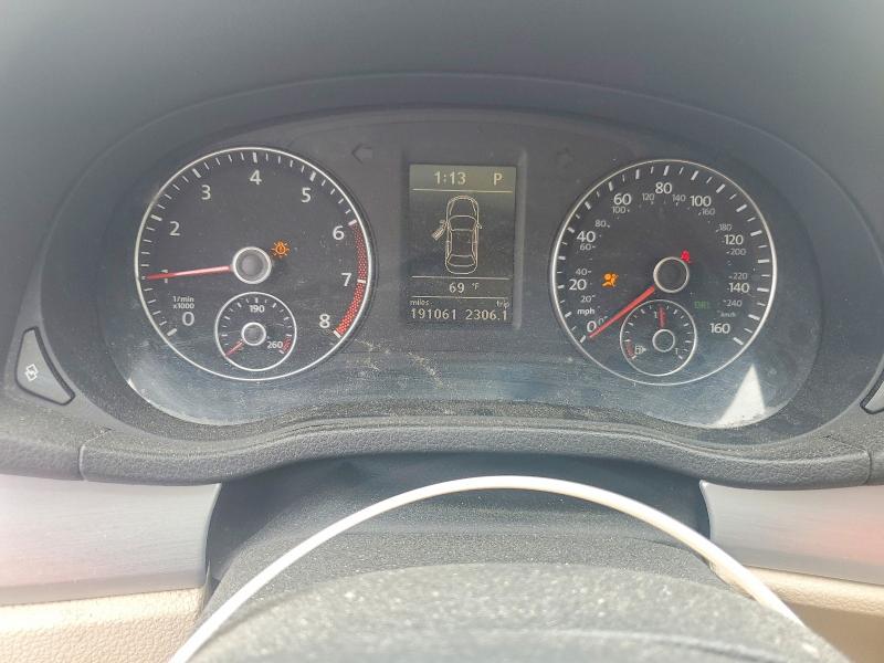 2012 Volkswagen Passat VIN 1VWBP7A34CC030589 COPART salvage auction — FRONT END, Ri - Salvage Certificate Of Title, sold $125 on 2026-07-28 (photo 9)