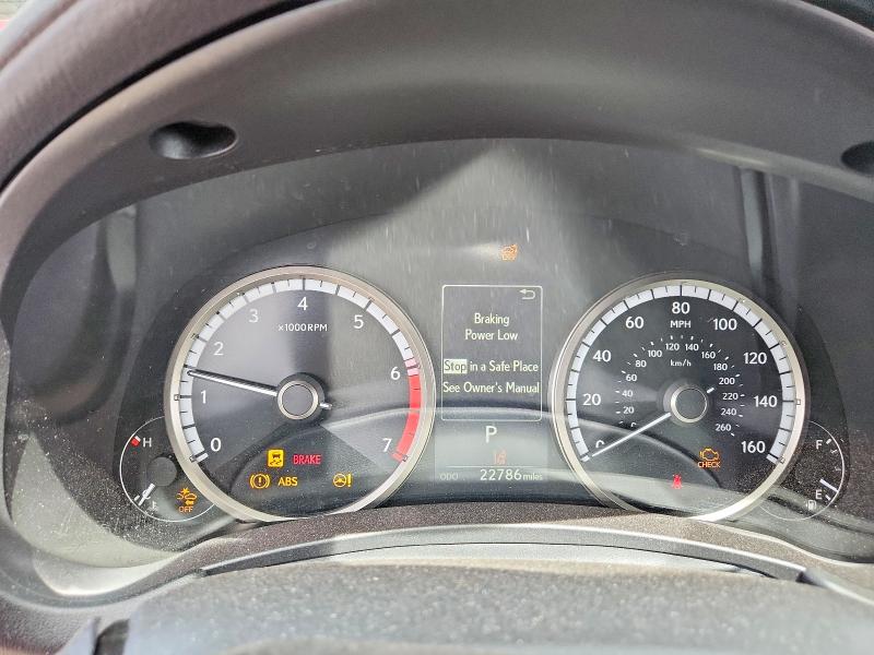 2021 Lexus VIN JTJSARDZ5M2259691 COPART salvage auction — FRONT END, NJ - CERT OF TITLE-SALVAGE, sold $3,200 on 2026-07-24 (photo 9)