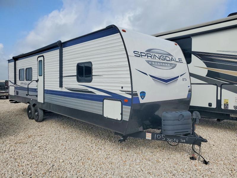 2025 Keystone Springdale VIN 4YDTSGR23S7100105 COPART salvage auction — HAIL, TX - CERTIFICATE OF TITLE, sold $9,000 on 2026-07-14 (photo 1)