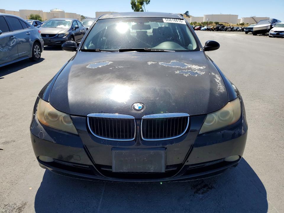 2007 BMW 3 series VIN WBAVC535X7FZ79953 COPART salvage auction — REAR END, Ca - Salvage Certificate, sold $400 on 2026-07-08 (photo 5)